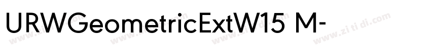 URWGeometricExtW15 M字体转换